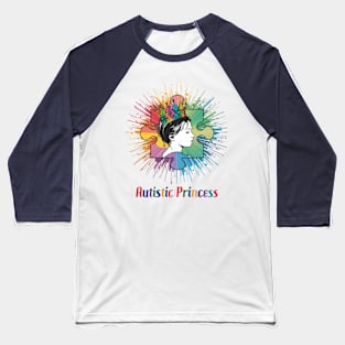 Autistic Daughters, Princess - Light Version Baseball T-Shirt